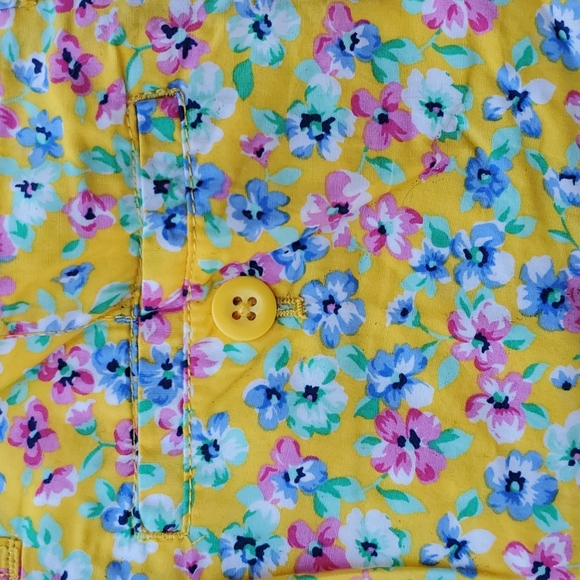 Polo Ralph Lauren Spring Yellow Flower Shorts Girls 14 - Picture 6 of 6